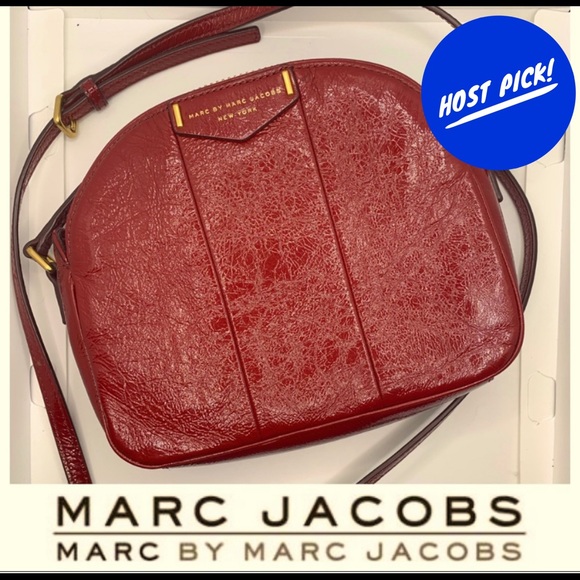 Marc By Marc Jacobs Handbags - 🍒HP x 2!🍒Cranberry Textured Patent Crossbody